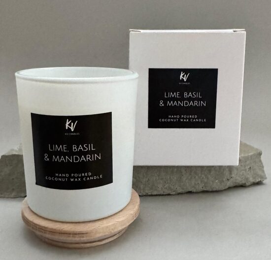 Scented candle "LIME BASIL & MANDARIN"